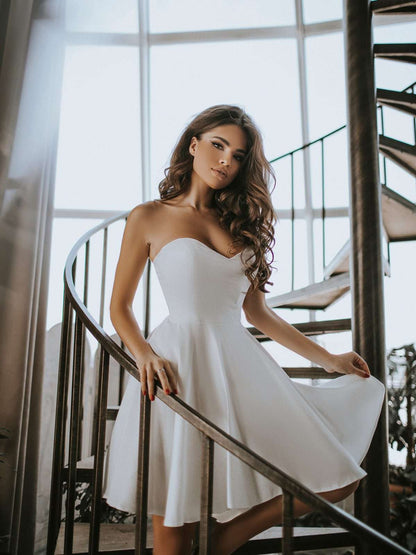 Seraphina off-shoulder corset mini dress with lace-up back by SÈVINE