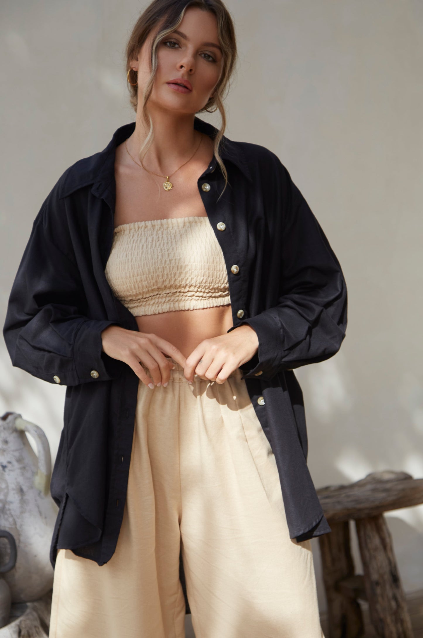 Romania Oversized Linen Shirt-1